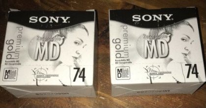 Imagen de MiniDisc SONY Gold 74 ( 5 unidades por caja sellada)