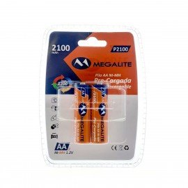 Imagen de Pilas Recargables AA 2100 mAh Megalite