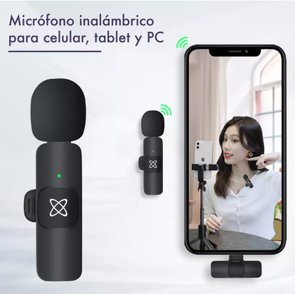 Imagen de Micrófono corbatero inalámbrico para Android y iPhone